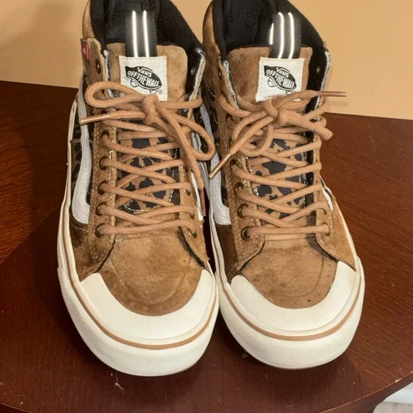 Vans MTE SK8 HI MTE 2 Primaloft Leopard Print Mens Size 5.5 - Picture 2 of 7